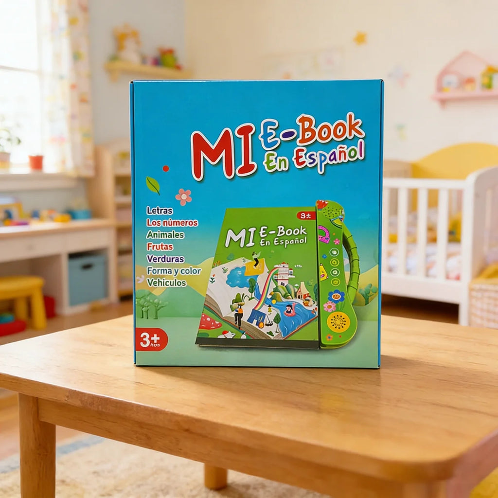 Spanish Talking Sound Education Book with 4 Games and English Stories for Children Ages 5-8