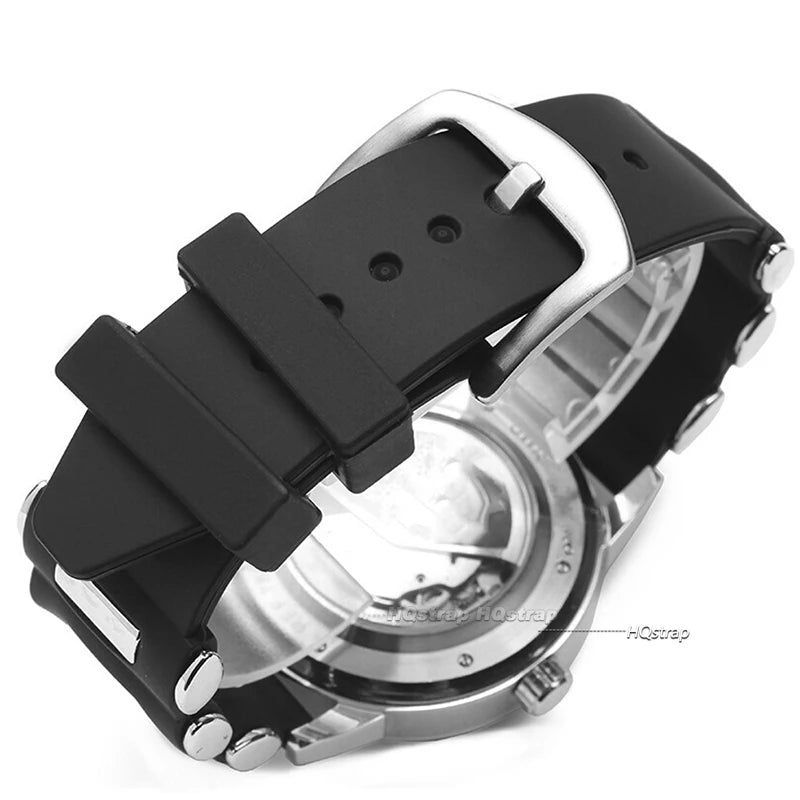 CowLost | product_id-waterproof-silicone-watchband-22-24-26mm-black-metal-buckle-replacement-strap-for-seiko-huawei |11