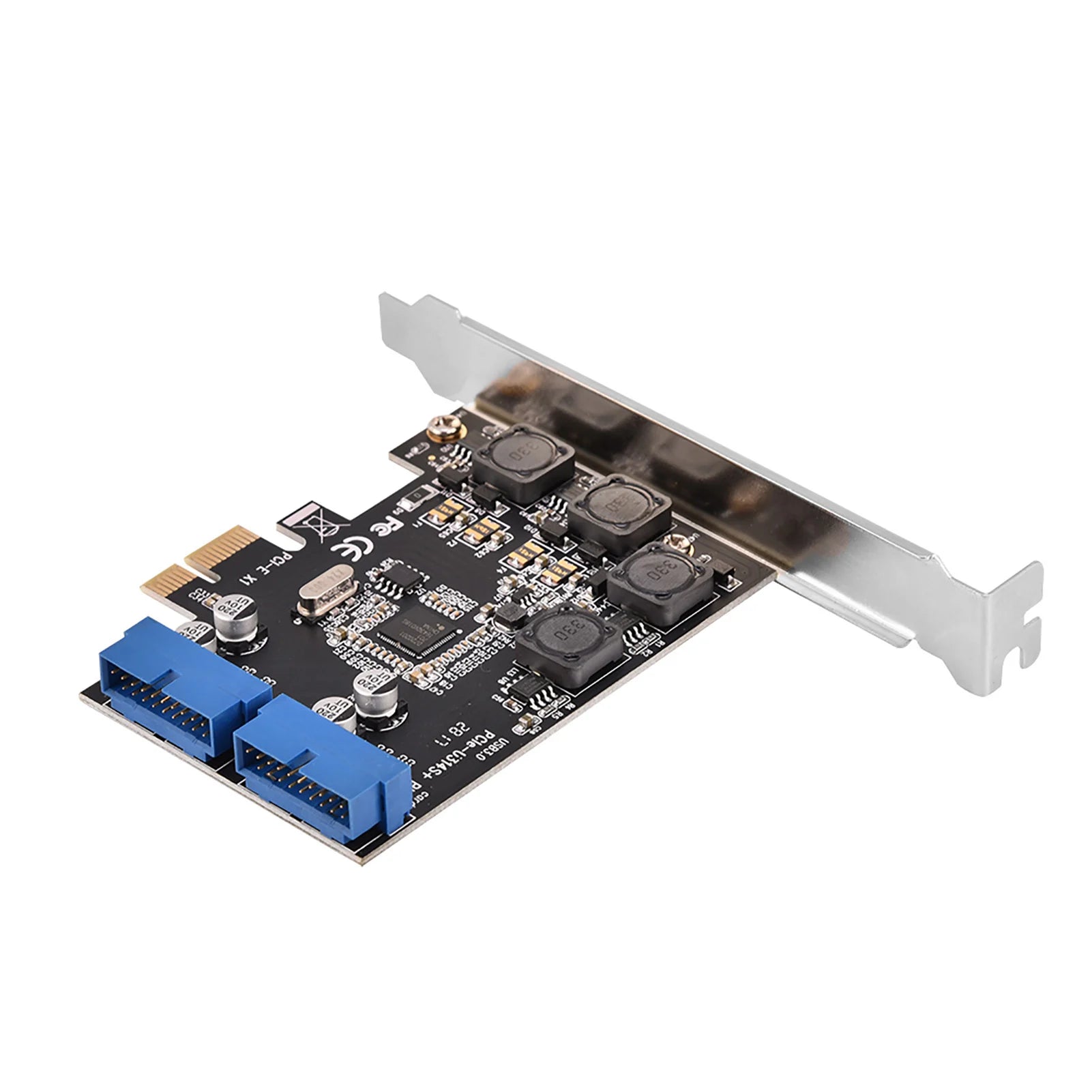 CowLost | pci-e-usb-3-0-header-pcie-pciexpress-to-internal-2-port-19pin-header-usb-3-0-expansion-card-with-low-profile |2