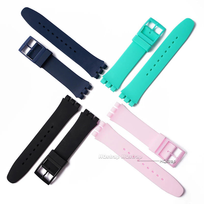 CowLost | product_id-waterproof-silicone-replacement-watch-strap-with-metal-pin-buckle-for-swatch-16-17-19-20mm-unisex |12