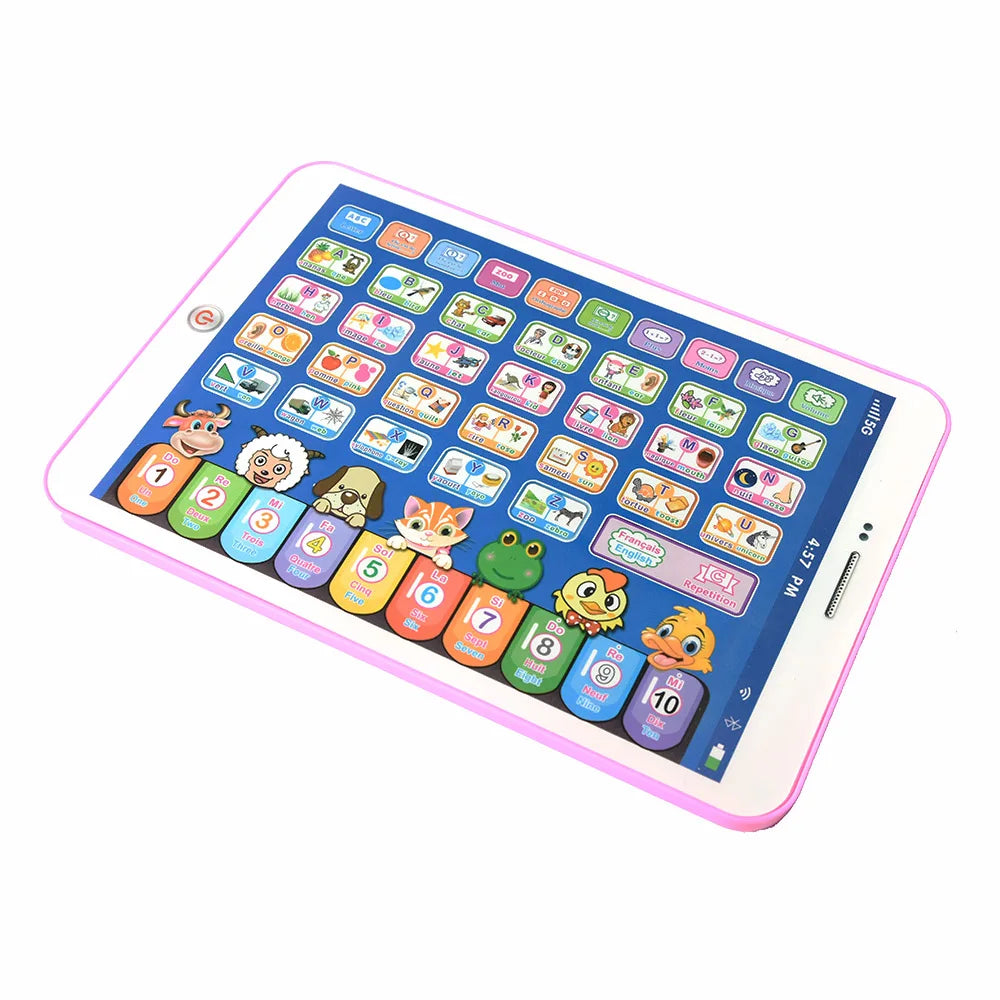 Bilingual French Arabic English Early Learning Educational Toy for Children Preschool Pad