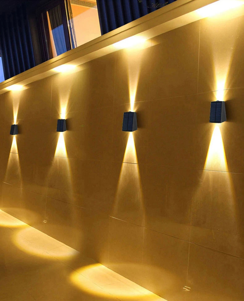 CowLost | product_id-2-led-solar-waterproof-outdoor-wall-lamps-up-down-lighting-for-garden-balcony-street-villa |8