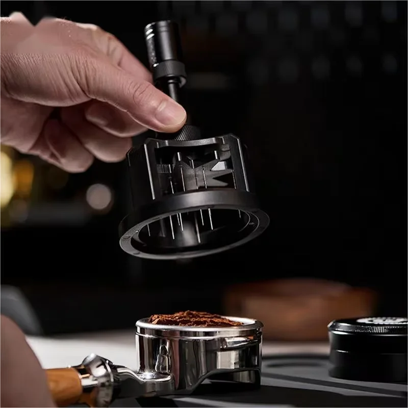 CowLost | product_id-adjustable-rotatable-espresso-hand-tamper-coffee-stirring-tool-51-54-58mm-black |5