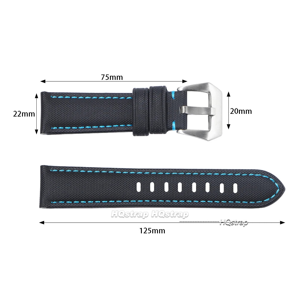 CowLost | bracelets-product_id-premium-sailcloth-canvas-nylon-leather-watch-strap-for-panerai-seiko-20-26mm-men |8