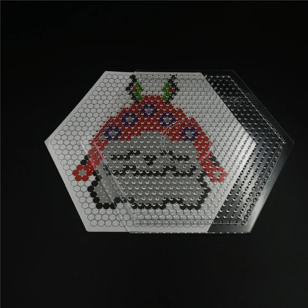5mm Hama Beads Perler Pegboard Template Board Circular & Square Educational DIY Gift
