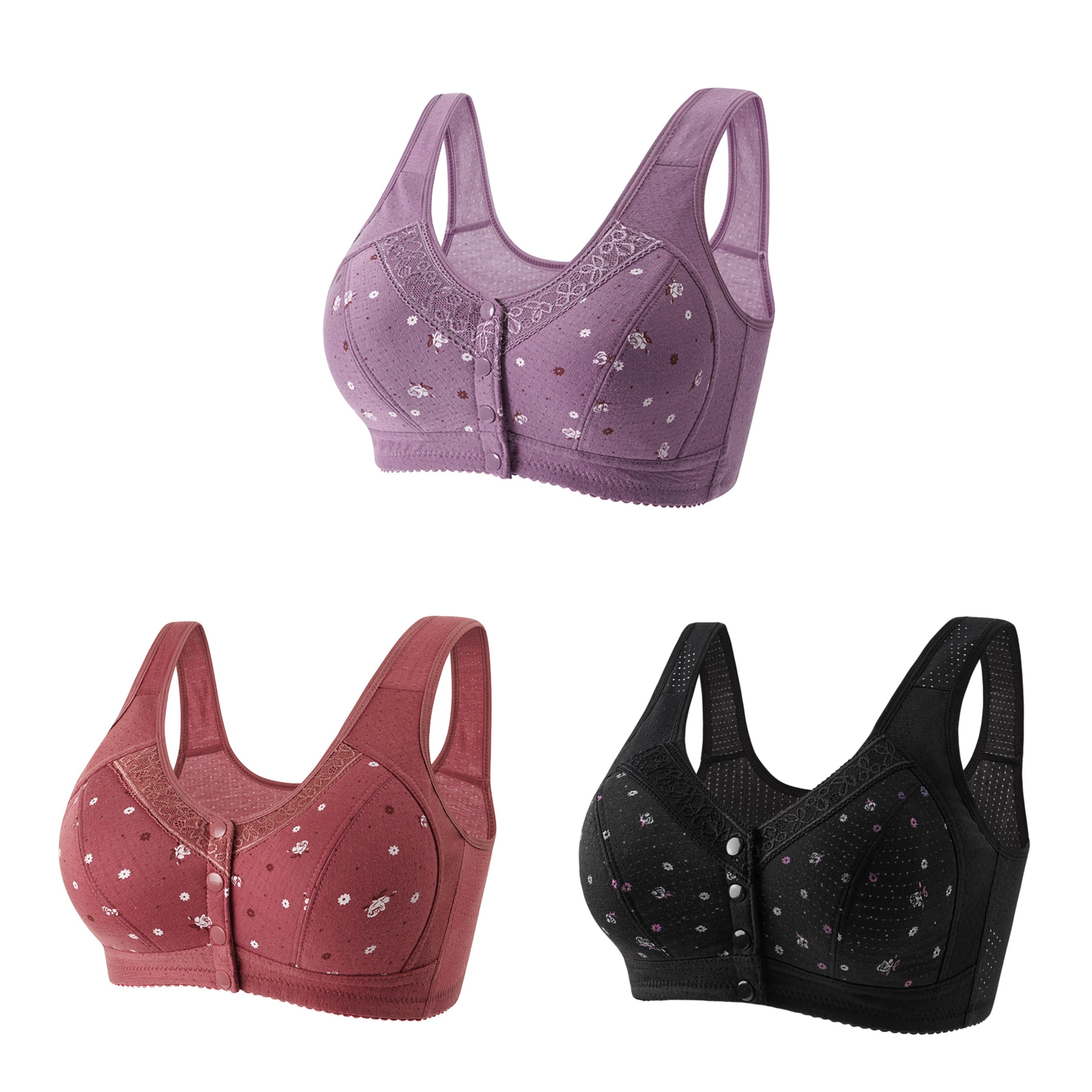 CowLost | product_id-fallsweet-3-piece-wireless-front-closure-seamless-lace-bra-set-plus-size |23