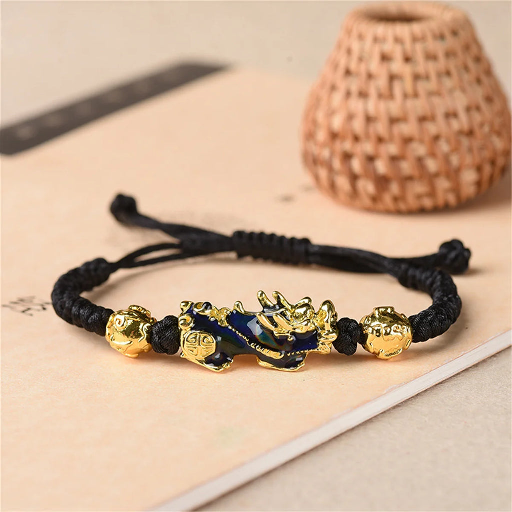 Feng Shui Pixiu Changing Color Prayer Beads Bracelet for Men and Women