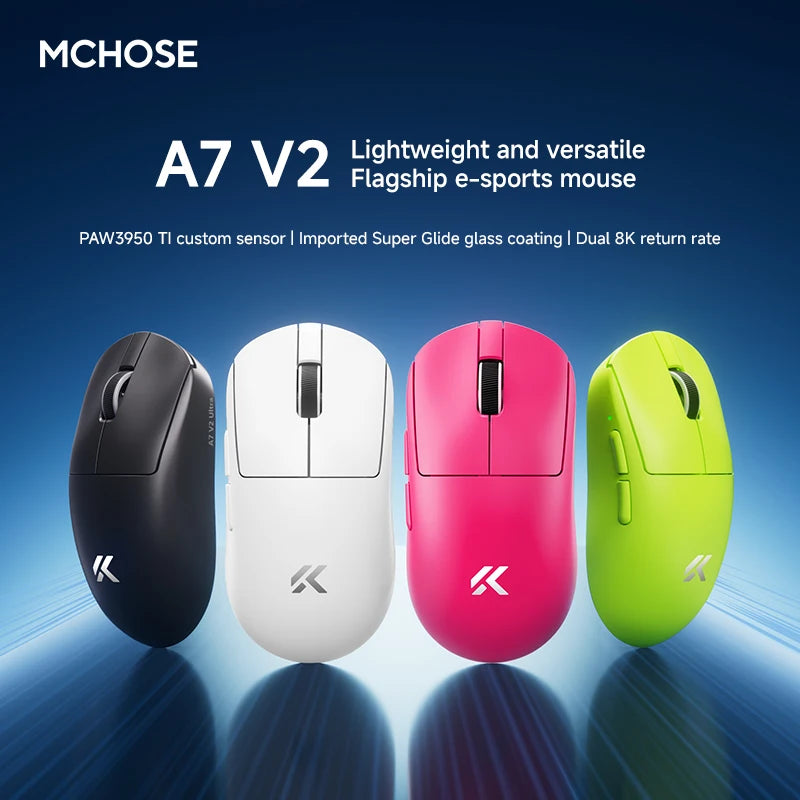 CowLost | mchose-a7-v2-e-sports-mouse-wireless-bluetooth-tri-mode-ergonomics-lightweight-8k-gaming-mice |4