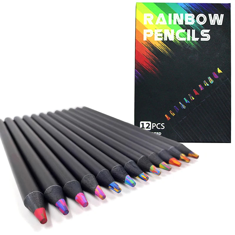 CowLost | rainbow-color-pencils-for-kids-concentric-gradient-crayons |17