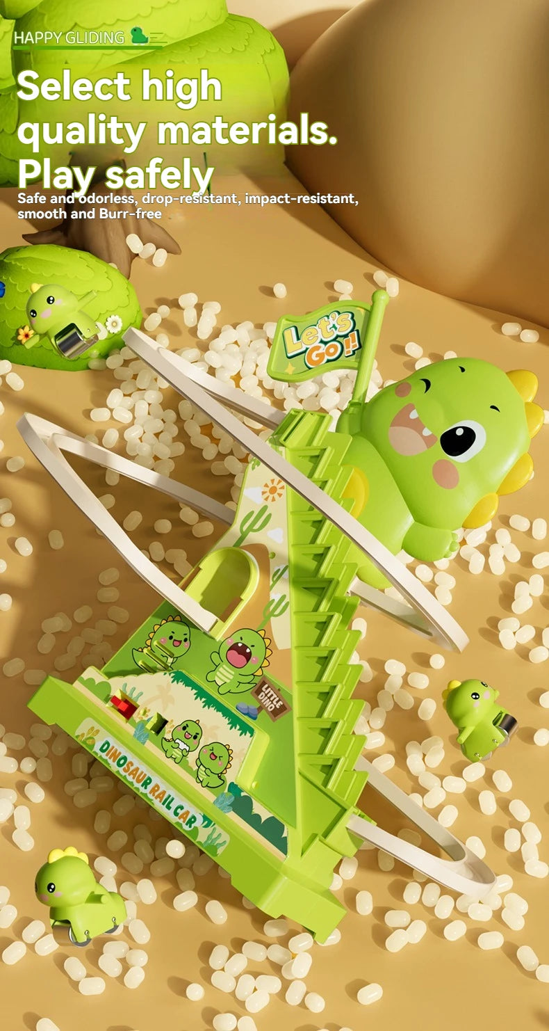 CowLost | product_id-stair-climbing-dinosaur-roller-coaster-toy-with-flashing-lights-and-music-interactive-parent-child-toy |14