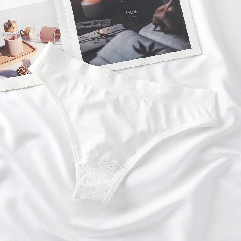 CowLost | 1pc-seamless-thongs-women-high-waist-panties-sports-underwear-ladies-sexy-lingere-comfortable-t-back-panty-women-g-string |11