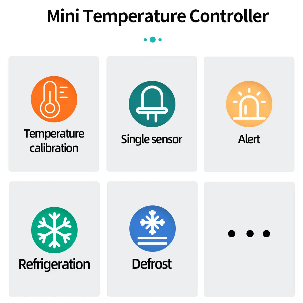 ETC-902 Digital Temperature Controller Thermostat Thermoregulator Incubator Relay LED 16A Heating Cooling 12V-24V AC 110V-220V