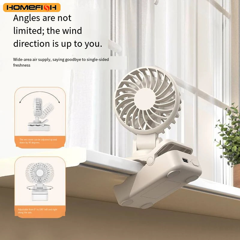 CowLost | product_id-homefish-usb-rechargeable-mini-clip-fan-portable-sunshade-cooling-fan-for-outdoor-travel-live-streaming |3