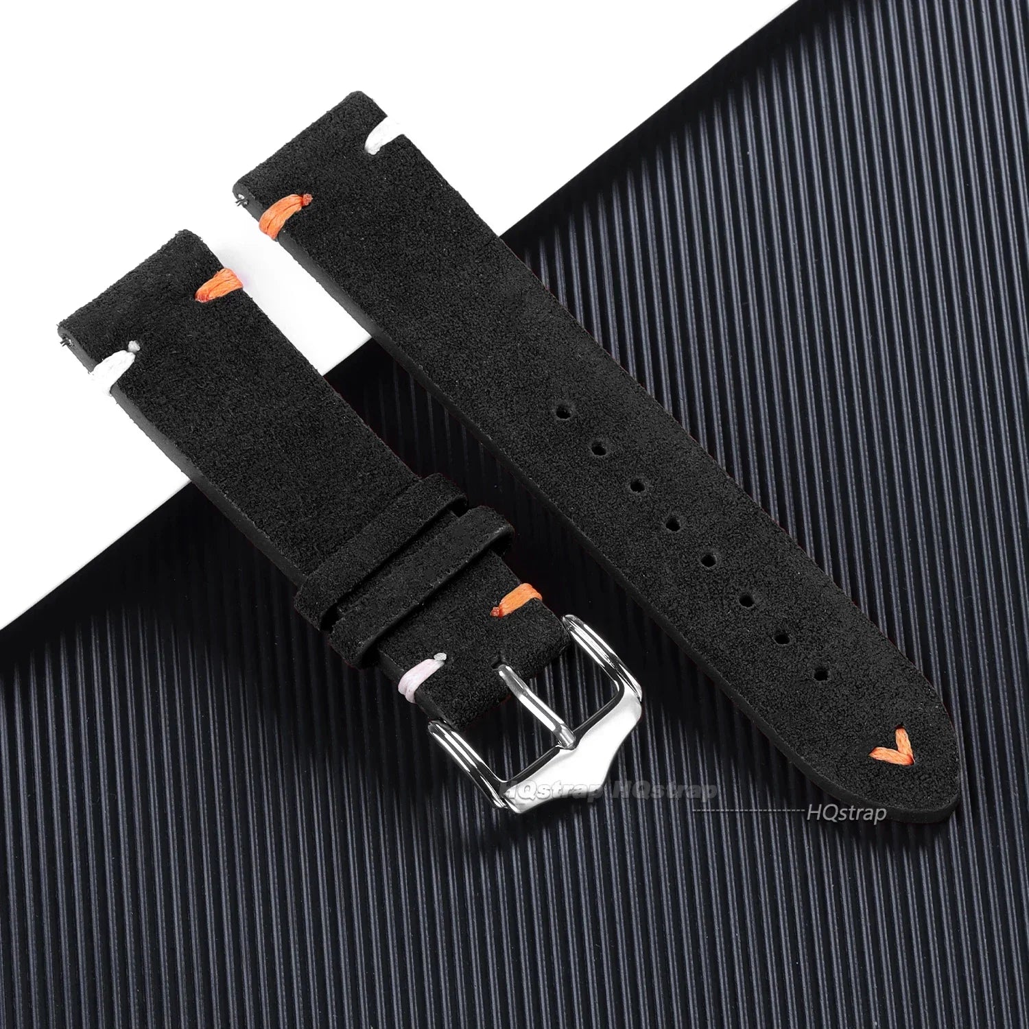 CowLost | product_id-18-20-22mm-vintage-blue-brown-suede-leather-watch-strap-replacement-band |14