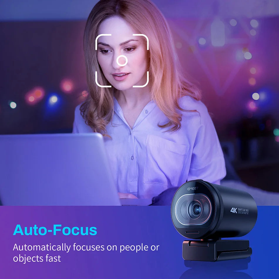 CowLost | webcam-4k-streaming-web-camera-1080p-60fps-usb-camera-emeet |12