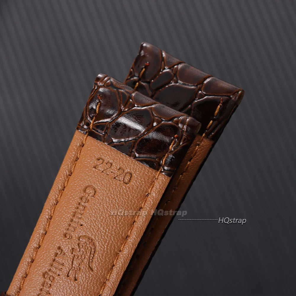 CowLost | product_id-crocodile-pattern-leather-watch-bands-with-pin-butterfly-buckle-12-24mm-unisex-strap |15