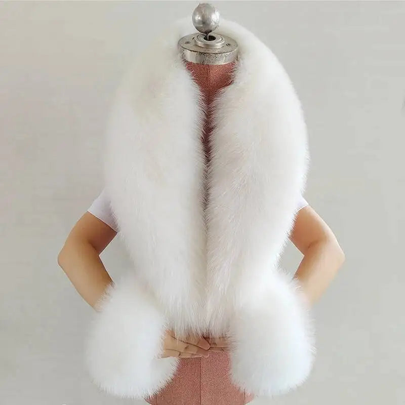 CowLost | winter-natural-fox-fur-scarf-and-cuff-set |45