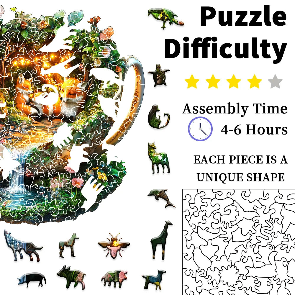 CowLost | product_id-challenging-wooden-forest-wildlife-jigsaw-puzzle-for-family-fun-and-decor |3