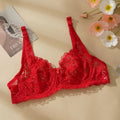 CowLost | sexy-push-up-hollow-out-lace-bras-women-mesh-transparent-lingerie |12