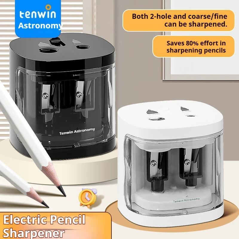 CowLost | product_id-tenwin-automatic-electric-pencil-sharpener-dual-hole-large-capacity-multifunctional-stationery |1