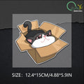 CowLost | box-cat-waterproof-sticker-cute-anime |10
