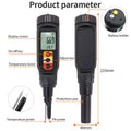 LCD Digital PH Meter 0.00-14.00 Handheld Soil, Food, Dough Acidity Tester for Fruit, Cheese, Meat, Skin