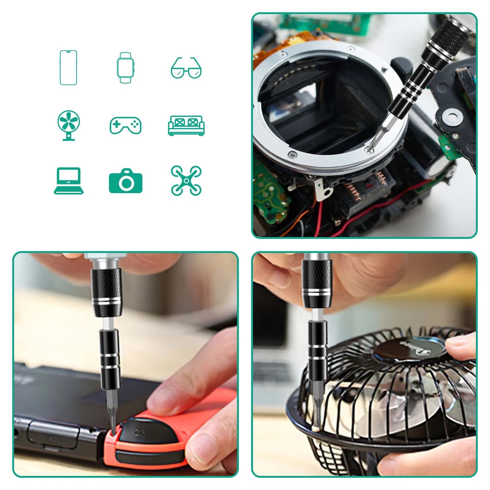 ORIA 132-in-1 Magnetic Precision Screwdriver Set for Electronics Repair Phone Watch