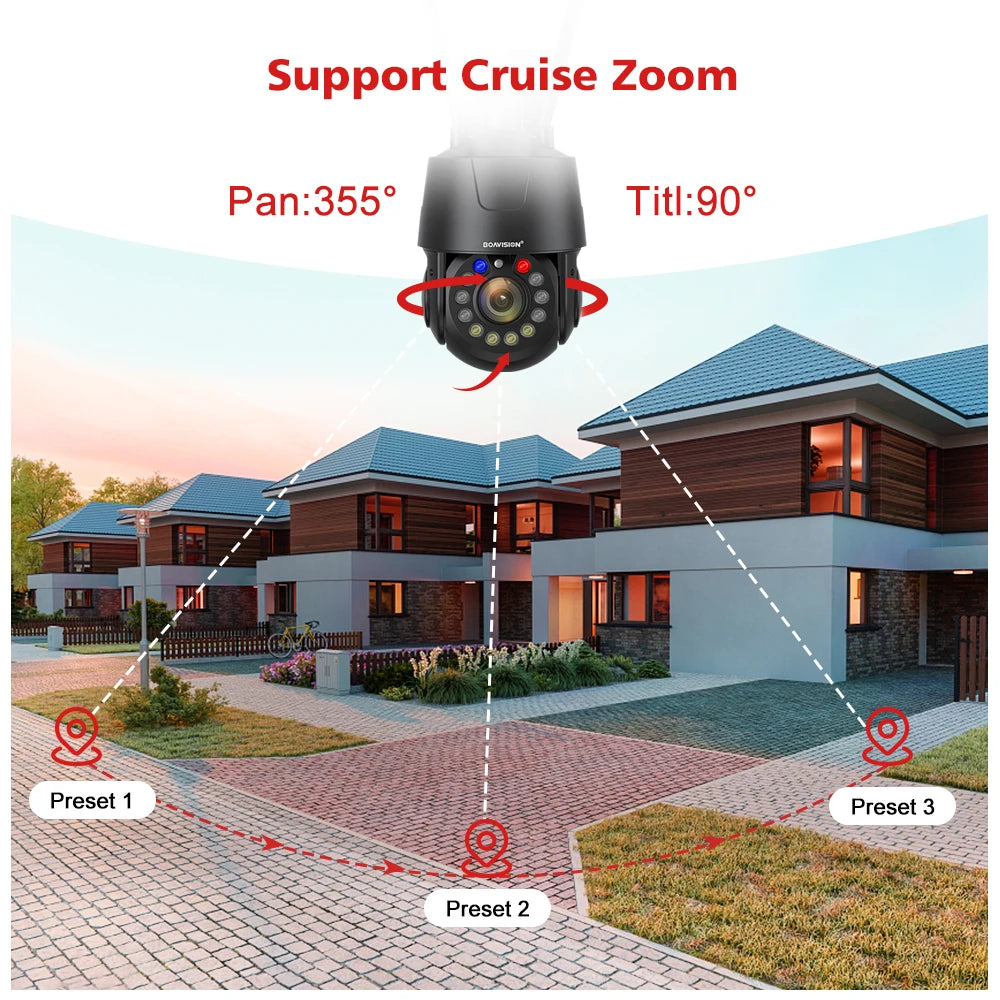 CowLost | outdoor-surveillance-camera-wifi-4g-poe-8mp-5mp-30x-optical-zoom-ai-auto-tracking-150m-ir-distance-metal-ptz-security-camera |12