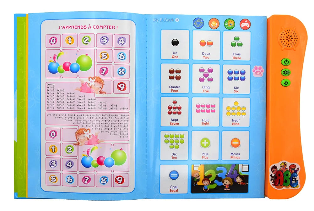 French English Bilingual Interactive Audio Book for Kids Early Learning Educational Toy