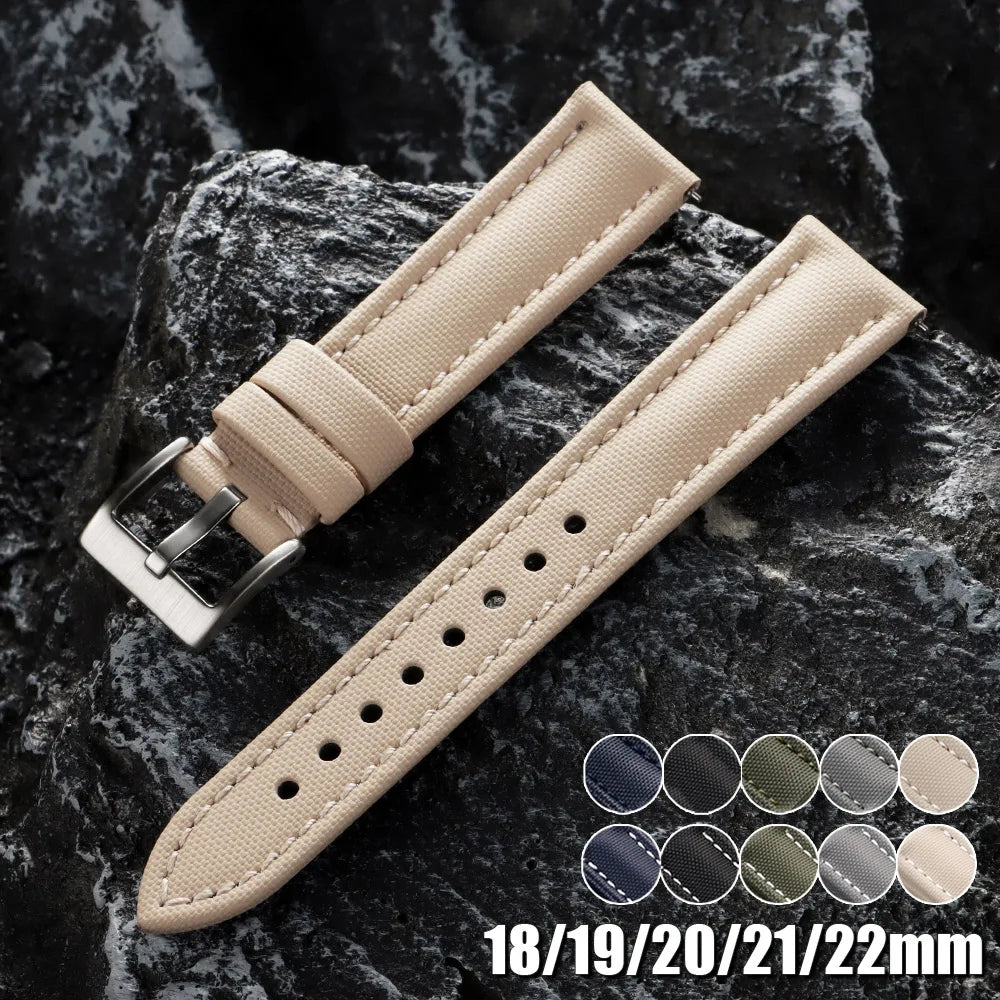 CowLost | bracelets-product_id-premium-waterproof-sailcloth-nylon-watch-strap-18-22mm-quick-release-bracelet |1
