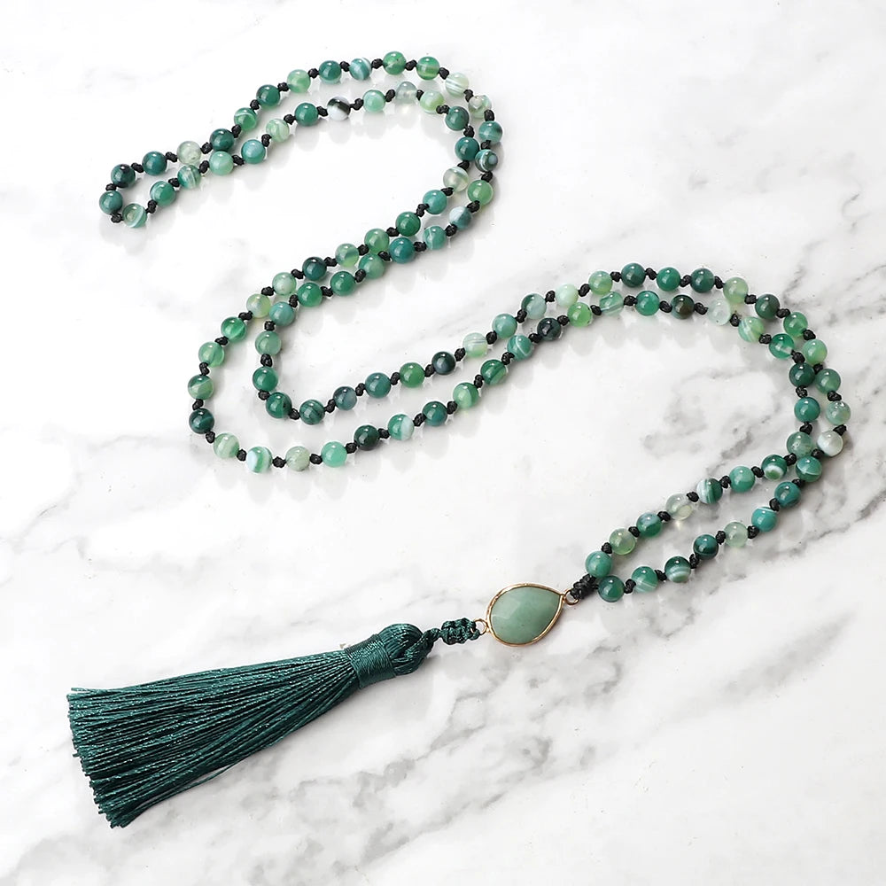 CowLost | handbags-bohemian-108-beaded-mala-tassel-necklace-natural-stone-yoga-jewelry |5