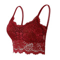 CowLost | 7-color-lace-sexy-crop-top-women-padded-camisole-bra-breathable |12
