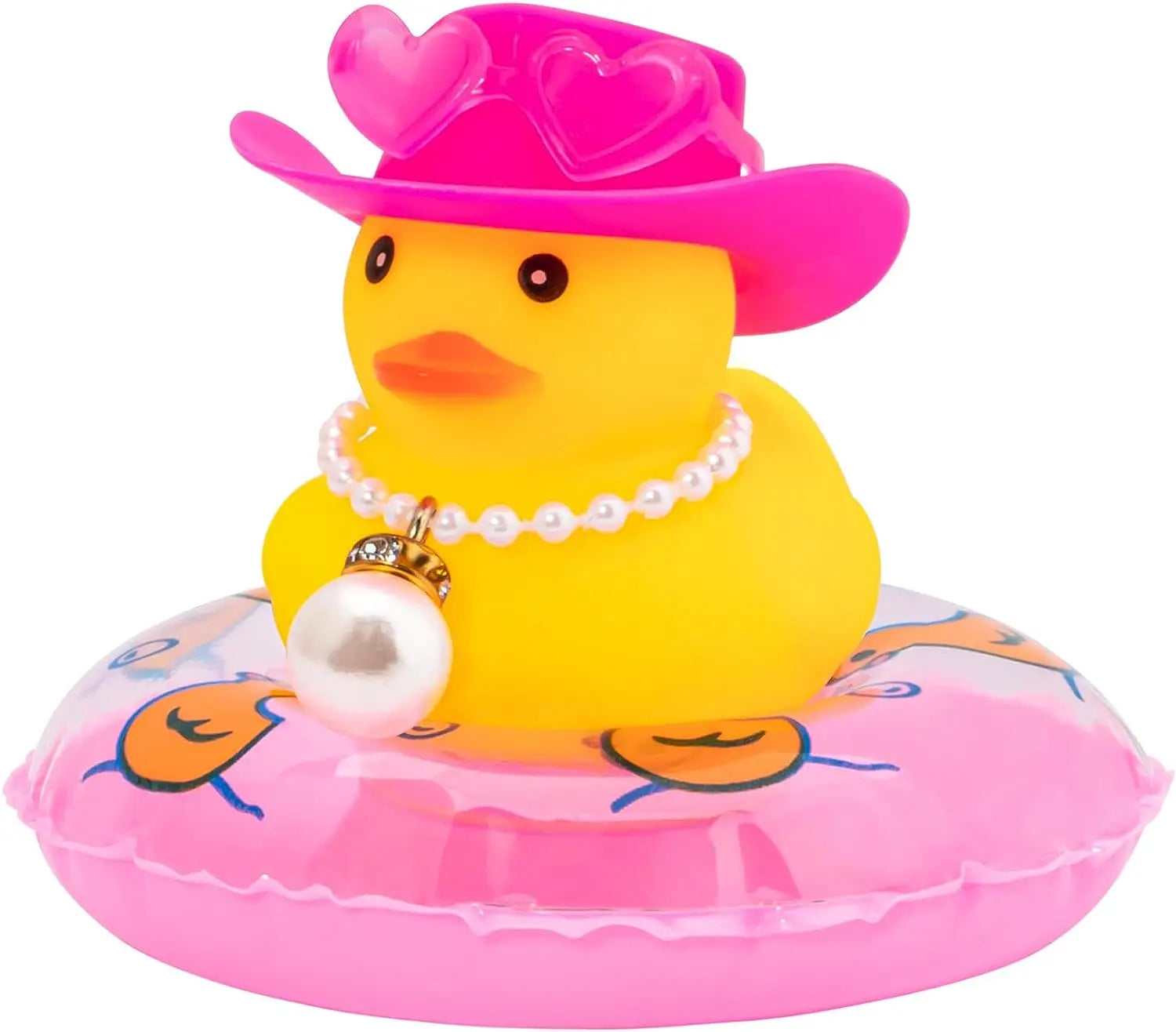 CowLost | product_id-car-rubber-duck-dashboard-ornament-with-pearl-necklace-and-crown-for-jeeps |18