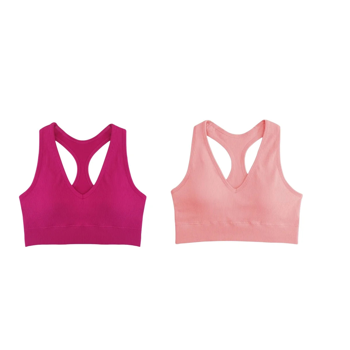 CowLost | product_id-2pcs-seamless-wireless-padded-y-back-breathable-sports-bras-for-women |19