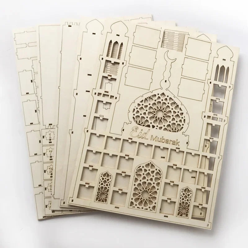 CowLost | ramadan-kareem-countdown-calendrier-wooden-eid-mubarak-ornament |12