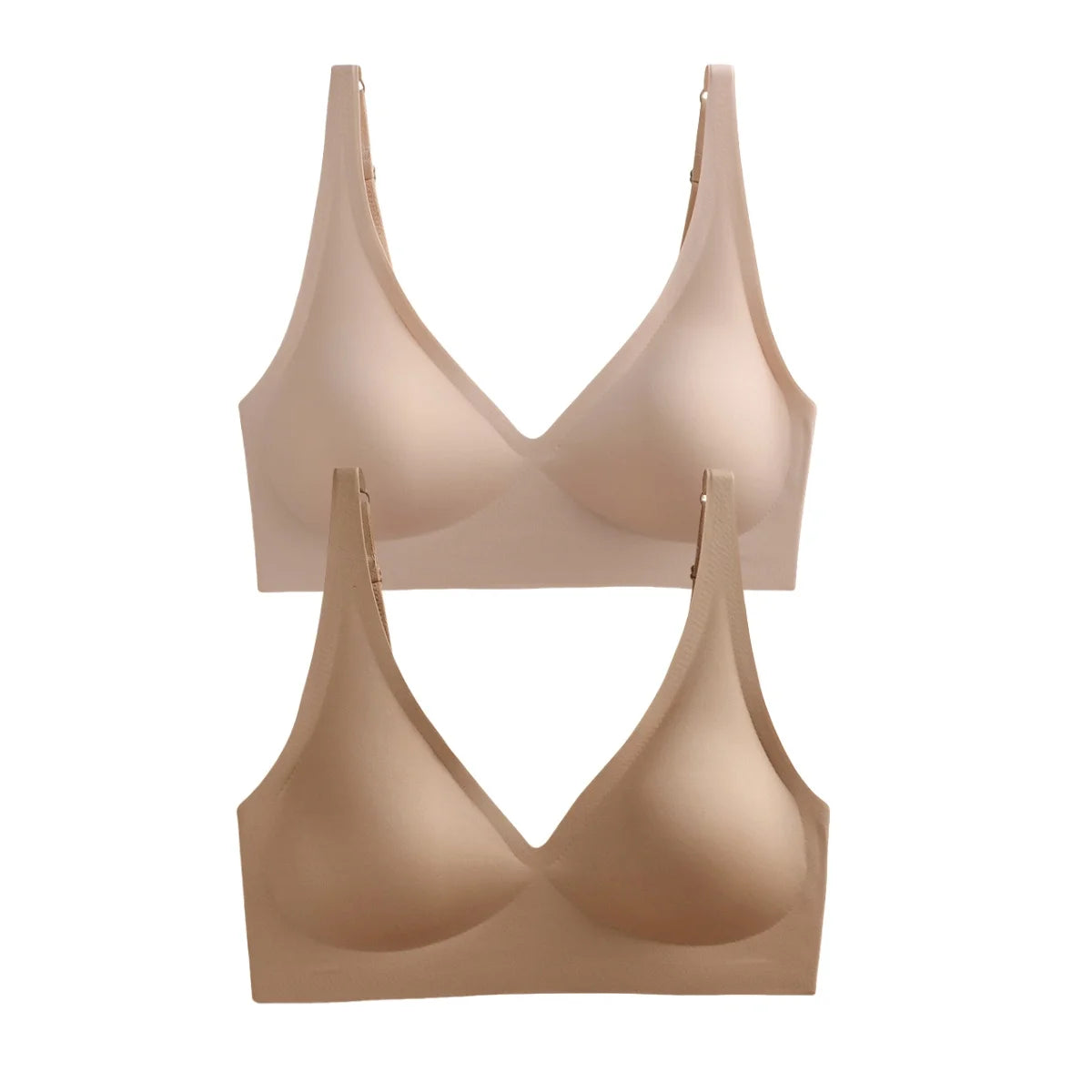 CowLost | product_id-2pcs-seamless-wireless-push-up-bras-soft-padded-deep-v-bralettes-s-3xl |27