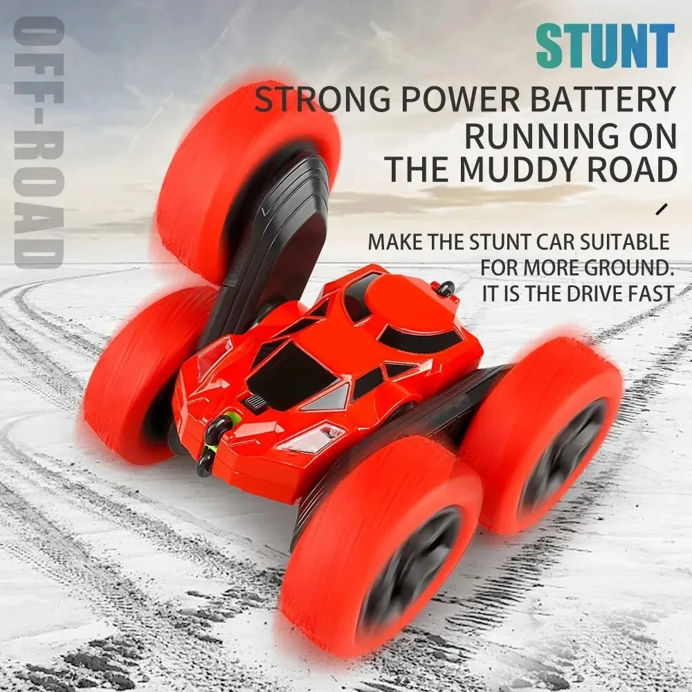 CowLost | rc-stunt-car-children-double-sided-flip-2-4g-remote-control-360-deree-rotation-off-road-drift-rc-car-gifts-for-kids-adults-boys |3