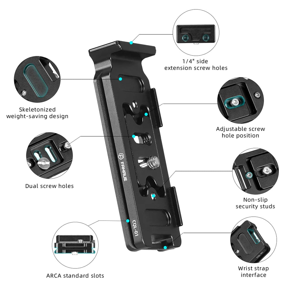 CowLost | product_id-fanaue-aluminum-l-shaped-quick-release-vertical-holder-plate-for-arca-swiss-compatible-slr-cameras-nikon-sony-canon-fujifilm |6