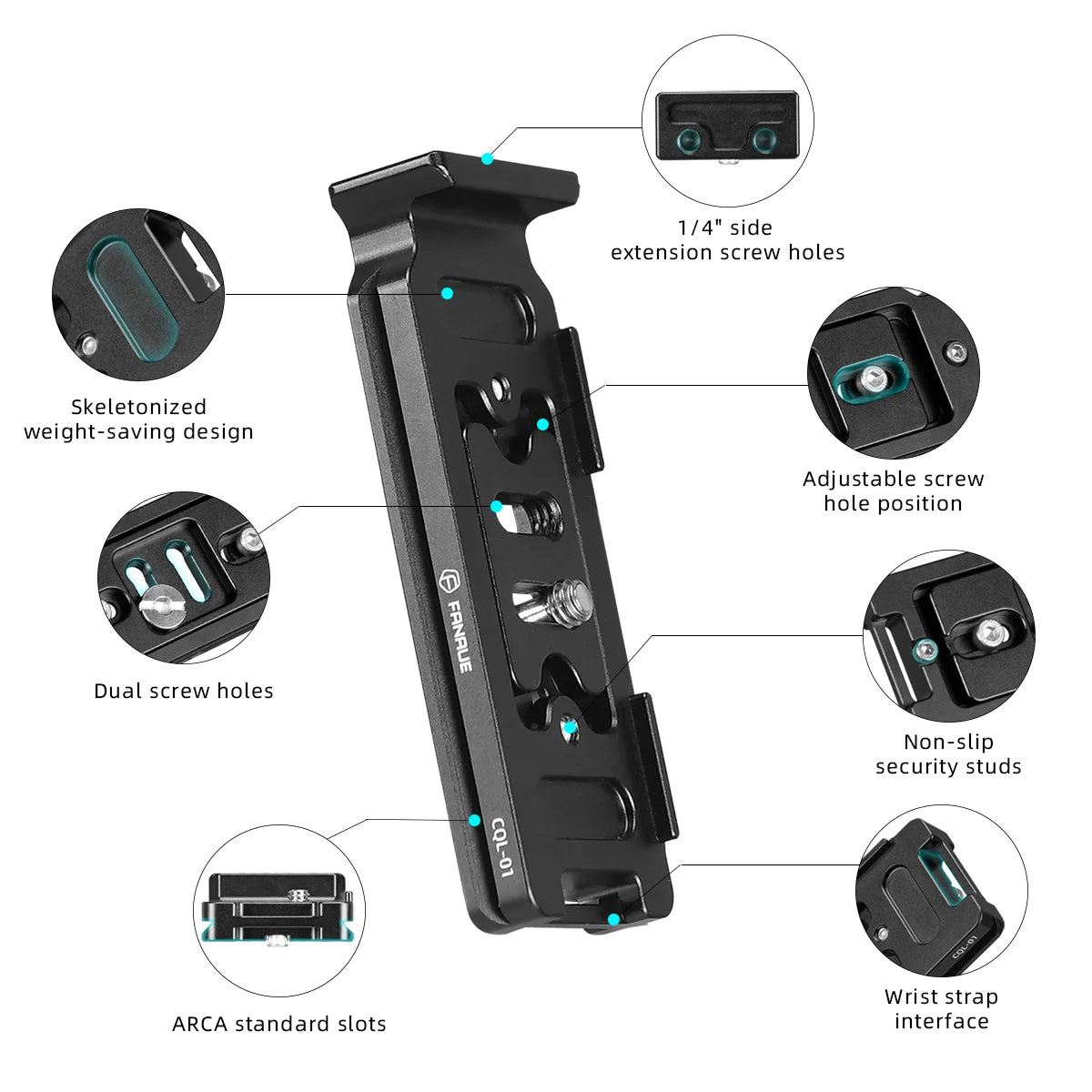 CowLost | product_id-fanaue-aluminum-l-shaped-quick-release-vertical-holder-plate-for-arca-swiss-compatible-slr-cameras-nikon-sony-canon-fujifilm |6