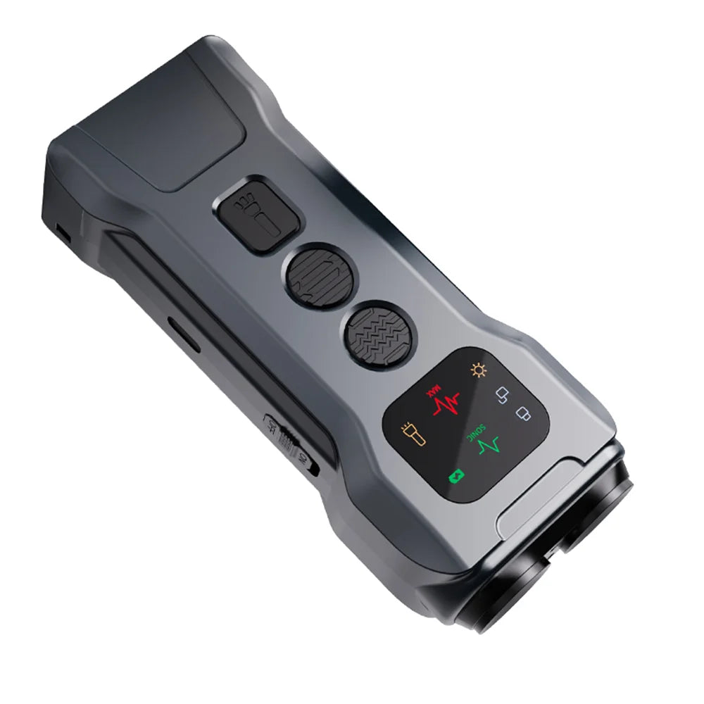 Rechargeable Ultrasonic Dog Repeller with LED Flashlight Anti-Barking Trainer
