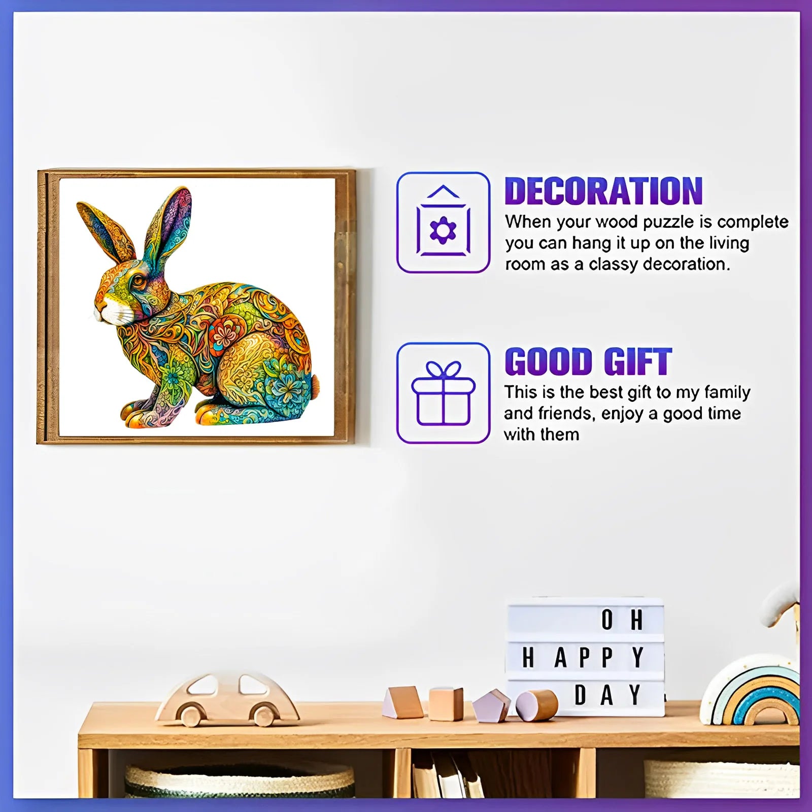 CowLost | product_id-rabbit-shaped-wooden-jigsaw-puzzle-creative-christmas-halloween-gift |3