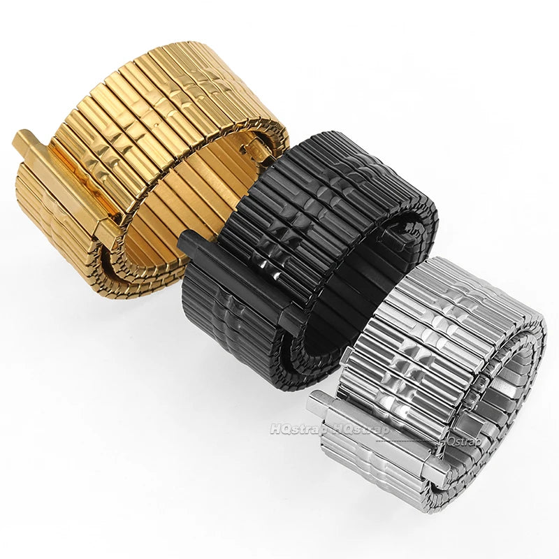 CowLost | bracelets-product_id-16-22mm-stainless-steel-elastic-expansion-watch-strap-silver-gold-black-unisex-bracelet |4