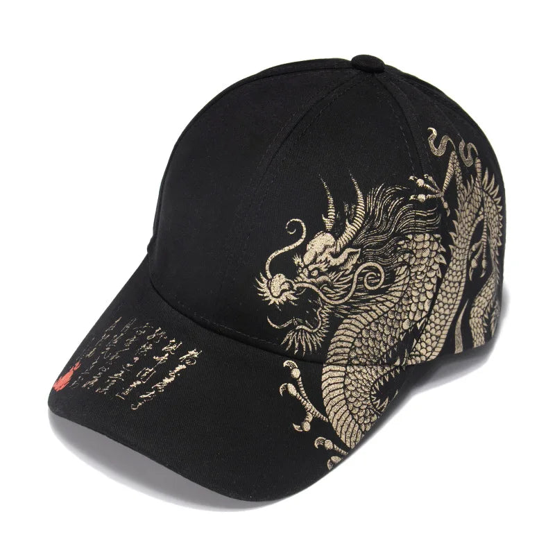 CowLost | printing-chinese-dragon-mens-baseball-cap |8