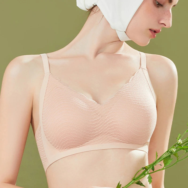 CowLost | product_id-lace-wireless-non-marking-bra-for-women-small-chest-anti-sagging-fixed-cup-beauty-back |2