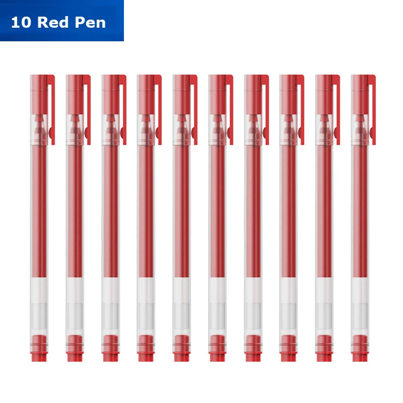 CowLost | product_id-beifa-5-10pcs-0-5mm-gel-pens-black-blue-red-ink-refills-large-capacity-water-based-office-school-pens |18