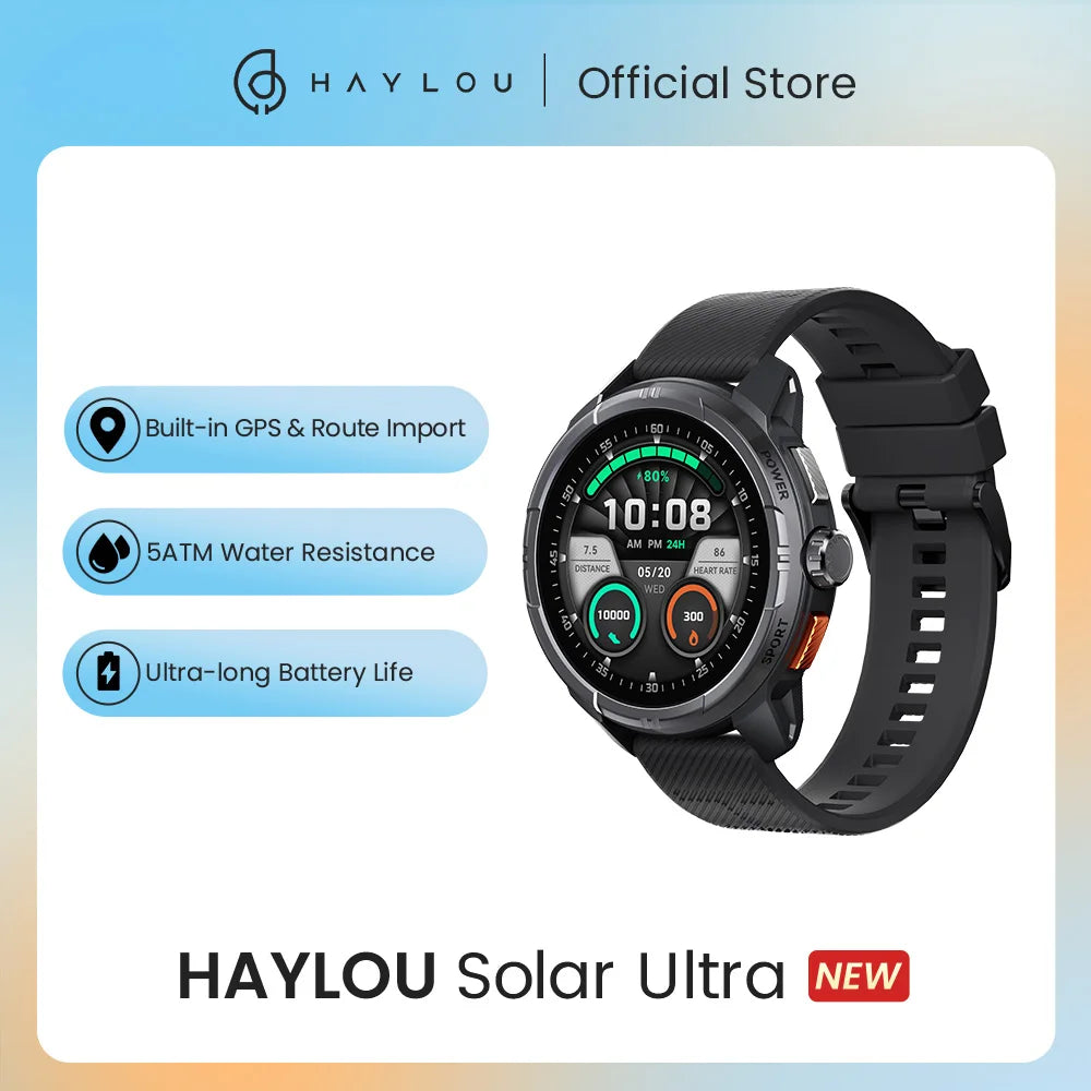 CowLost | haylou-solar-ultra-gps-smartwatch-1-6-amoled-display |1