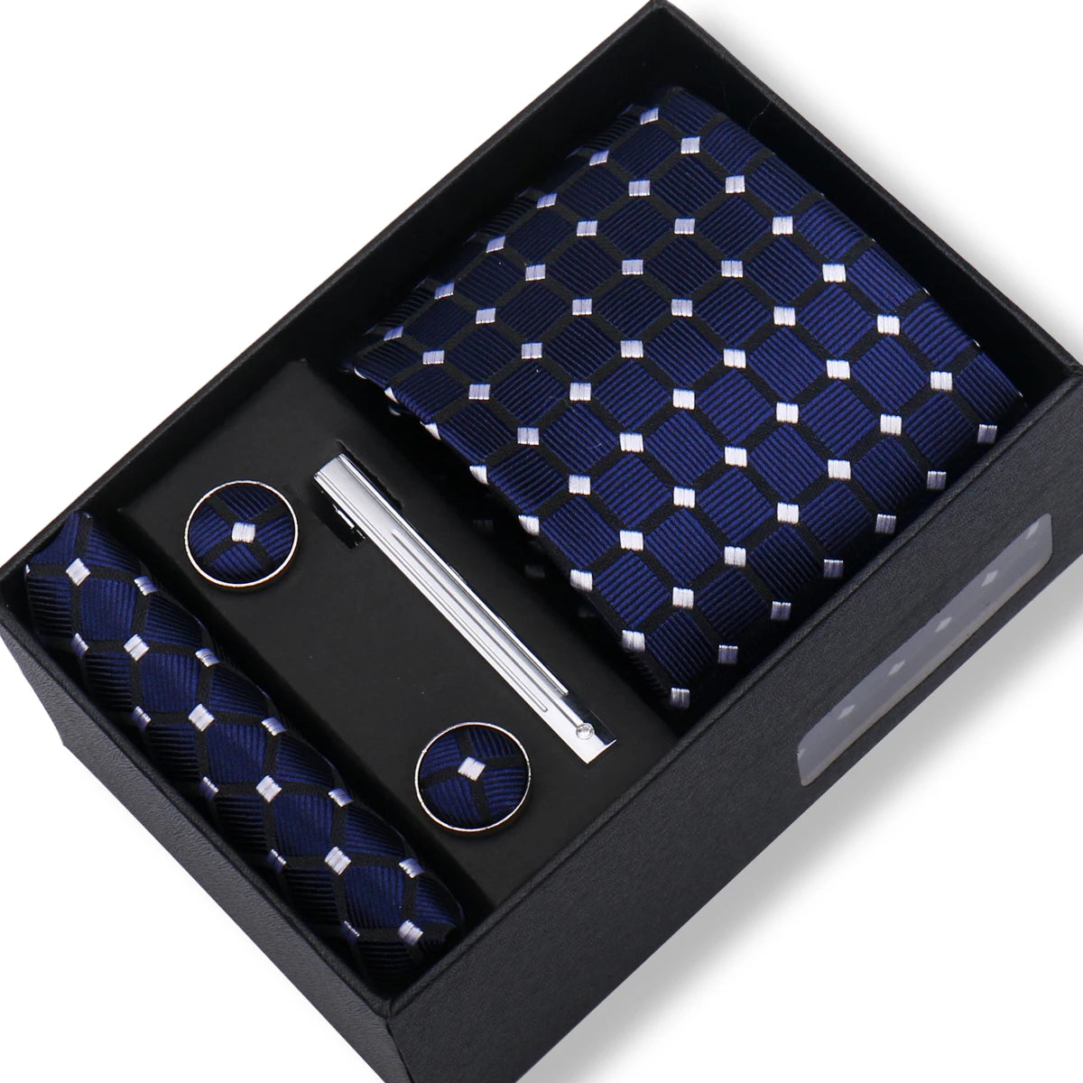 CowLost | tie-men-with-box-top-quality-business-ties-hanky-cufflink-set |61