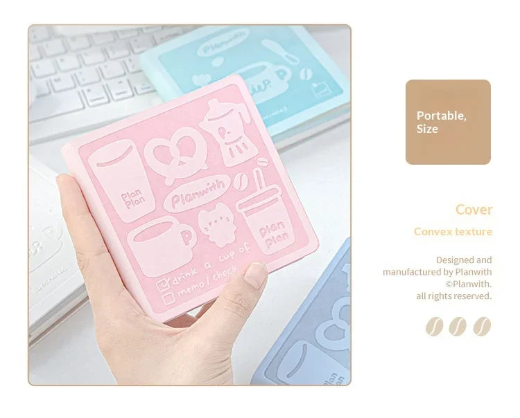 CowLost | product_id-planwith-coffee-theme-kawaii-mini-memo-pad-thick-blank-pages-for-journaling-sketching-to-do-lists |18