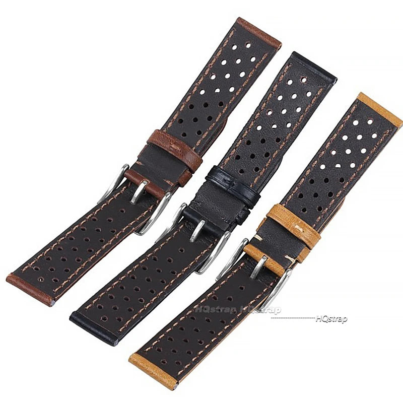 CowLost | product_id-breathable-genuine-cowhide-leather-watch-strap-18mm-22mm-for-tag-heuer-seiko-replacement |17