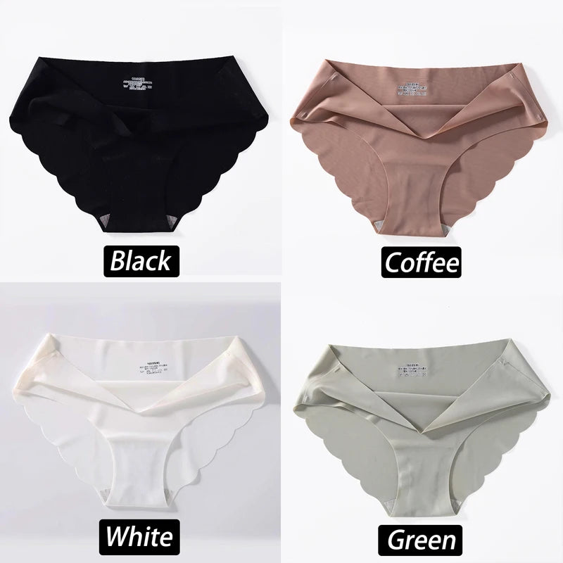 CowLost | activewear-pants-4pcs-seamless-silk-high-waist-briefs-for-women |43